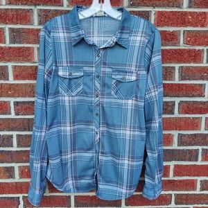 Plaid Button Down Shirt Size XL butments as it is smaller Never Worn